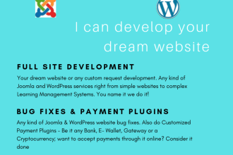 fix wordpress, joomla, and django errors