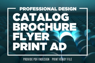 design catalog brochure flyer print ad newspaper