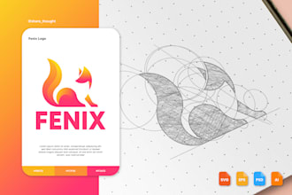 design a golden ratio logo for your business and brand