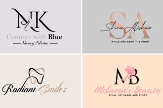 do luxury realtor, fashion, beauty and cosmetic logo design