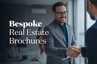 design a tailor made bespoke real estate brochure