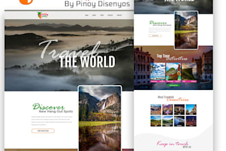 do website UI design mockup using adobe xd