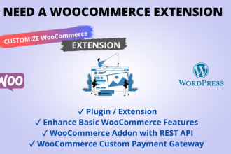 develop and customize woocommerce extensions