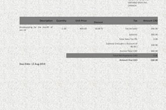 design new branding theme custom invoice for xero and qbo