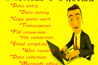 do web scraping, email extraction and contacts