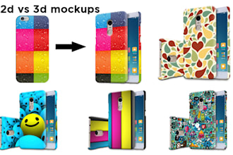 create any phone case mockup PSD templates
