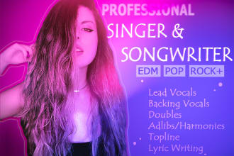be your professional female singer songwriter