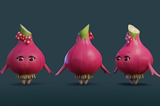 create high quality 3d game assets for unity or unreal