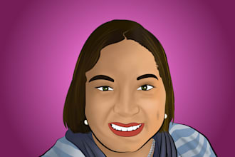 drawn a portrait in comic style