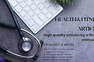 write health and fitness SEO blogs