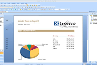 crystal reports design and development
