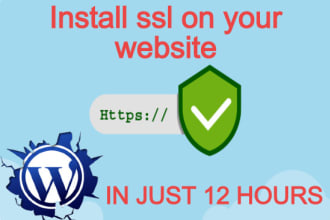 install SSL certificate on your wordpress website