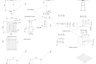 create technical drawings for furniture manufacturing