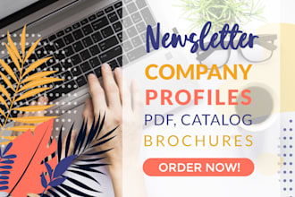design PDF book, magazine, brochure, catalog, newsletter