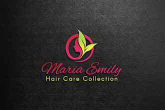 create hair salon, boutique, feminine logo