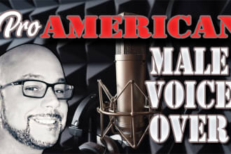 record an epic deep male voice over for your project