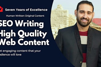 manually write SEO content for your website