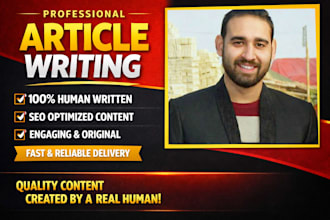 manually write articles for your website