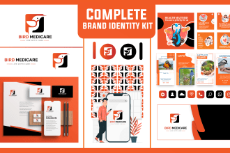design a creative logo design and complete branding kit for you