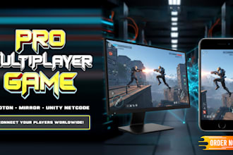 develop high performance unity 2d and 3d multiplayer games for android and ios