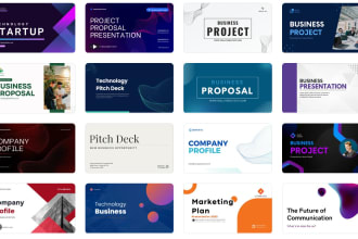 develop a modern powerpoint presentation design