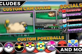 design a pokemon stream overlay