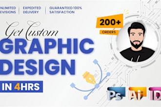 create any graphic design flyer, brousher, poster you need in 24hr