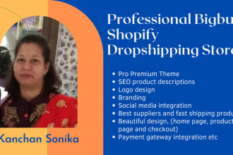create prestashop or shopify store setup with bigbuy