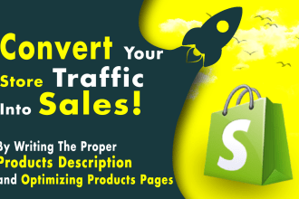 write highly converting SEO optimized shopify product descriptions