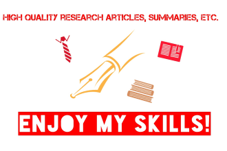 write top quality research articles, cvs, essays, reports and summaries