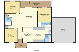 draw color floor plans for estate agents