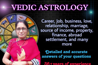 answer every question using vedic astrology