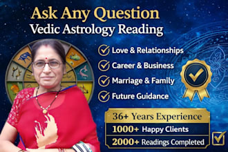 answer any question using vedic astrology