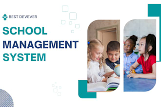 create php laravel school management system, lms, school website