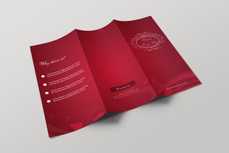 design modern trifold brochure