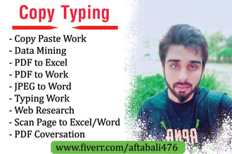 do fast english typing job of pdf, images to ms word, typist