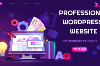 do professional wordpress website creation and theme installation services