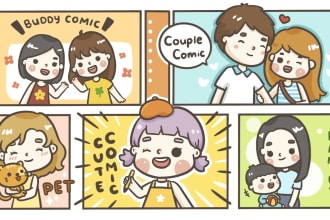 draw cute comic for you