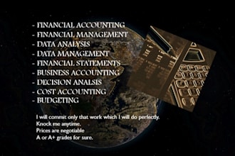 be your finance, accounting and management expert