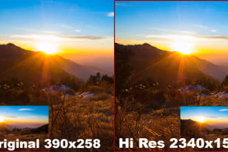 convert low res image or texture to high resolution