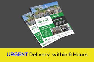 design awesome print ready flyer or magazine ad