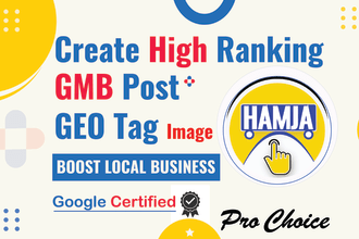 create high ranking gmb posts with geo tagging images