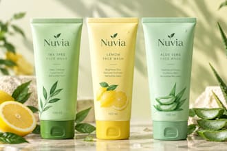 design minimalist skincare and cosmetic product packaging