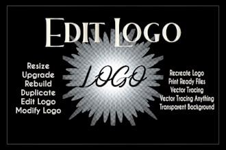 do logo editing and deliver fast