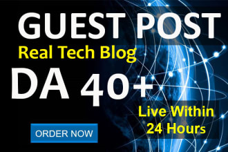 do tech guest post on high authority tech blog