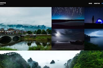 build a modern photography website with ability to sell photos