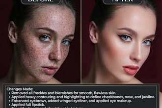 do professionally photos retouch and fix ai generated image