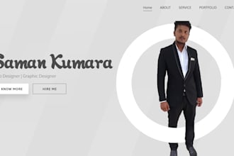 design responsive HTML portfolio website html,wp