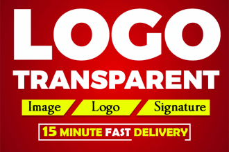 make transparent logo background or vectorize, recreate, edit, recolor