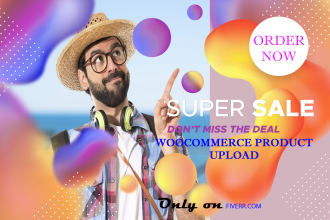 upload products to woocommerce online store